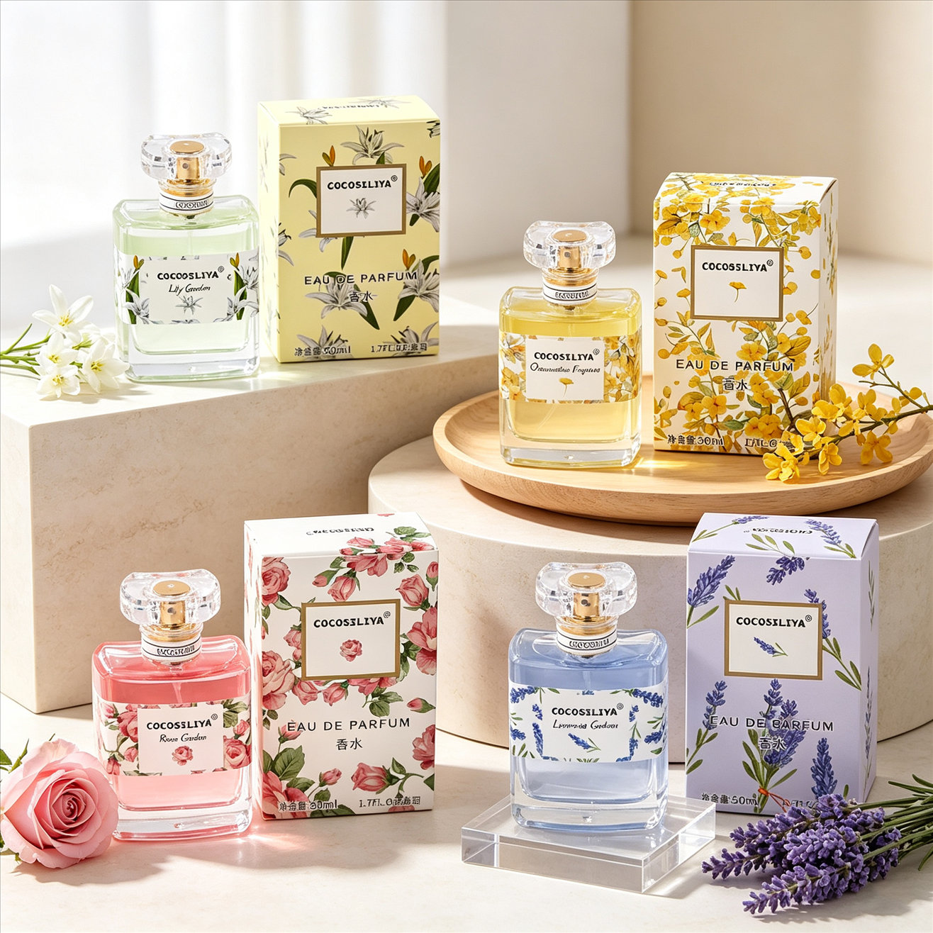 Perfume Fresh Fragrance - COCOSILIYA Women's Perfume, 1.7oz X 2